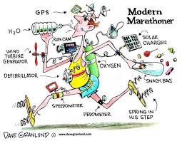 runner with gadgerts